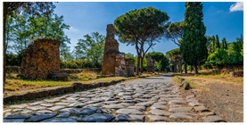 Μέρος του Appian Way της Ρώμης