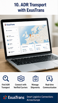 Πλατφόρμα ADR logistics που συνδέει πελάτες επικίνδυνων εμπορευμάτων και πιστοποιημένους μεταφορείς στην Ευρώπη