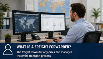 Συντονιστής logistics που σχεδιάζει αποστολές και διαχειρίζεται δρομολόγια μεταφοράς σε γραφείο