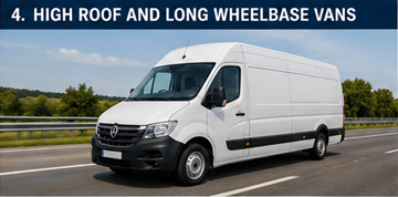 Βαν logistics με ψηλή οροφή και μακρύ μεταξόνιο που μεταφέρει μεγάλο φορτίο στην Ευρώπη