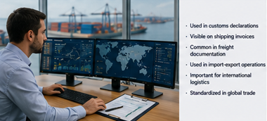 Ειδικός τελωνείου και logistics που χειρίζεται διεθνή έγγραφα αποστολής και εμπορικές διαδικασίες