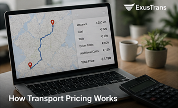 Υπολογισμός τιμής μεταφοράς, logistics, κόστος απόστασης, διαδρομή φορτηγού, καύσιμα, διόδια στην Ευρώπη
