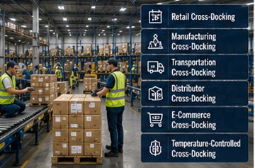 Διαφορετικοί τύποι cross-docking που χρησιμοποιούνται στις μεταφορές και στα logistics αποθήκης