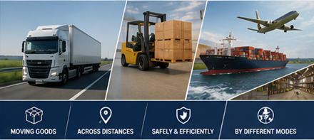 Φορτηγά μεταφοράς εμπορευμάτων και logistics φορτίου σε ευρωπαϊκούς αυτοκινητόδρομους